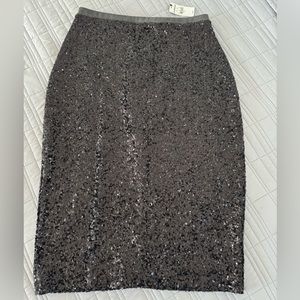 Express Sequin Pencil Skirt